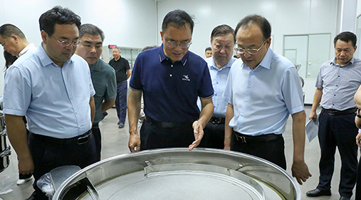 新乡市市长魏建平莅临大香蕉视频网筛机调研指导